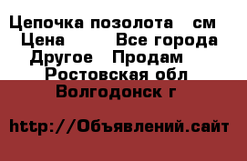 Цепочка позолота 50см › Цена ­ 50 - Все города Другое » Продам   . Ростовская обл.,Волгодонск г.